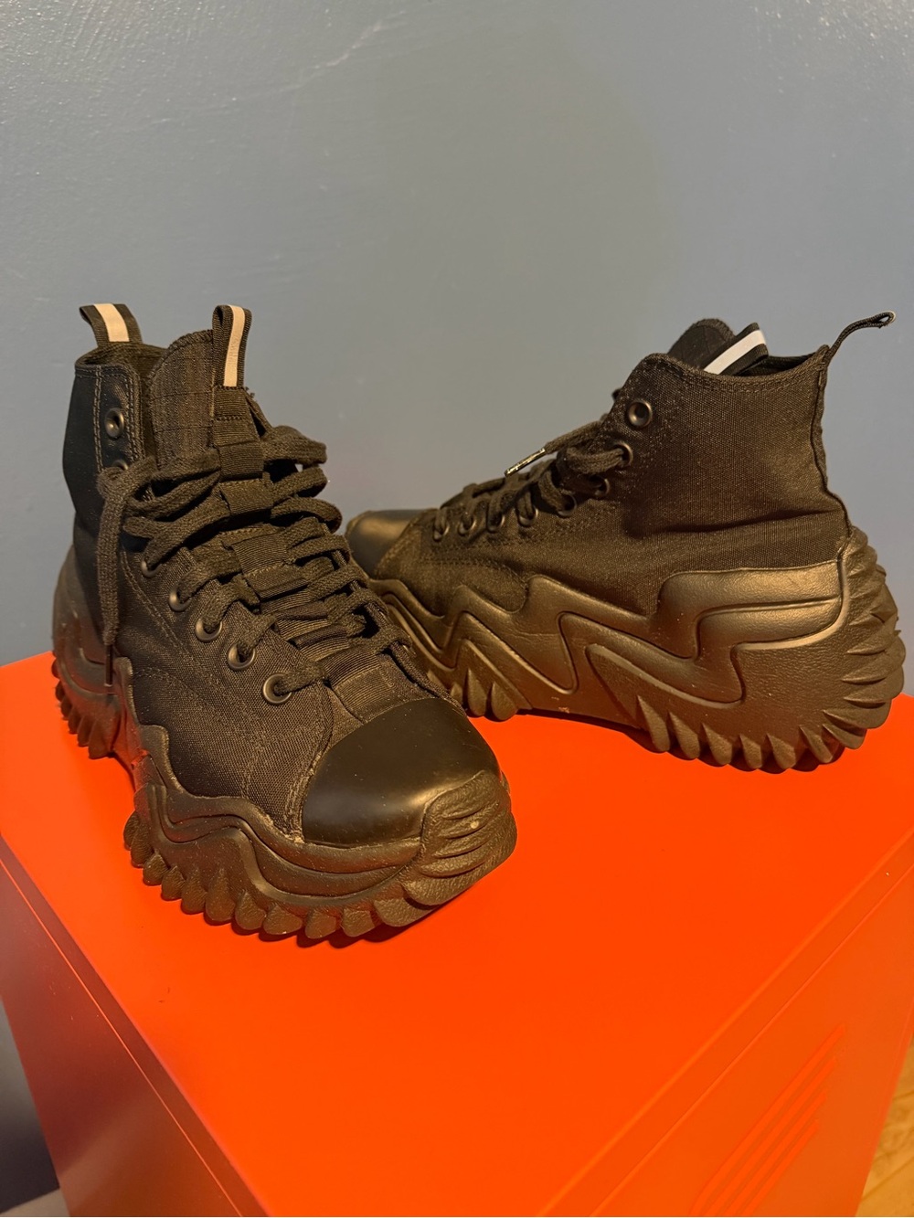 Converse Black High-Top Chunky Platform Sneakers